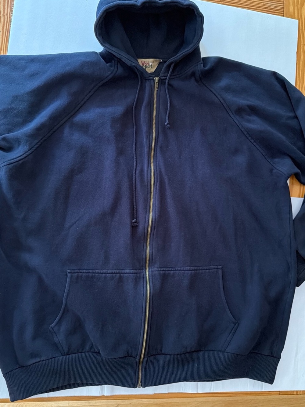 & Other Stories Navy Zip-Up Hoodie